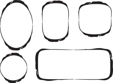 vektör siyah ve beyaz sınır çerçeve arkaplanı