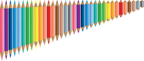 Vector Illustration Colourful Pencil Background Design Drawing — Stock Vector