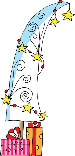 Illustration Vectorielle Arbre Noël — Image vectorielle