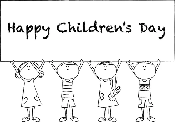Glücklicher Kindertag — Stockfoto