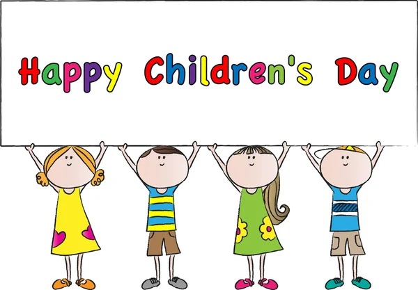 Szczęśliwy dzień dla dzieci — Zdjęcie stockowe