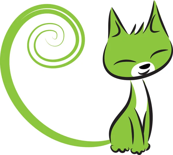Karikatür Çizim mutlu kedi — Stok fotoğraf