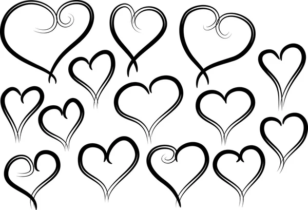 Drawing beautiful hearts — Stockfoto