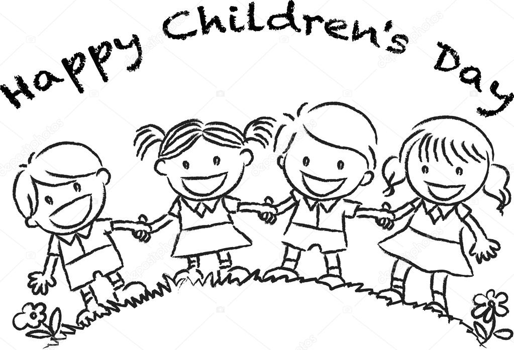 Children Day Hand Draw Doodles Vector Art Stock Illustration - Download  Image Now - Abstract, Art, Calligraphy - iStock