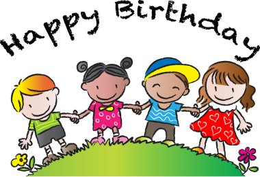 Karikatür Çizim mutlu fathers'day kartı