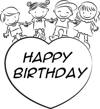 Karikatür Çizim mutlu fathers'day kartı