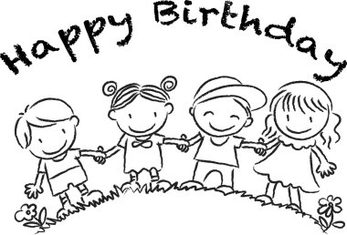 Karikatür Çizim mutlu fathers'day kartı