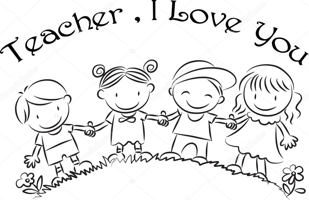 pic Happy Teachers Day Drawing Cute Teacher Drawing Easy happy teachers day drawing images