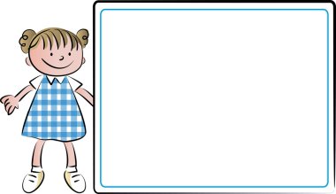 Boş çocuklarla çizim karikatür