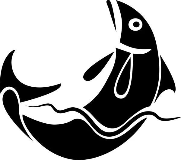 Karikatür Çizim simgesini balık hakkında — Stok fotoğraf