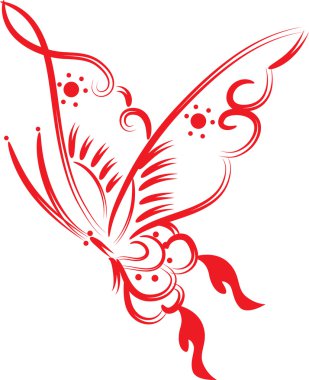 İllüstrasyon kelebek hakkında çizim simgesi