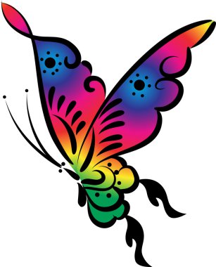 İllüstrasyon kelebek hakkında çizim simgesi