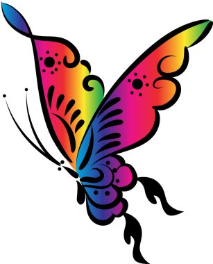 İllüstrasyon kelebek hakkında çizim simgesi