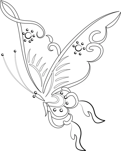 蝶について図図面のアイコン — ストック写真