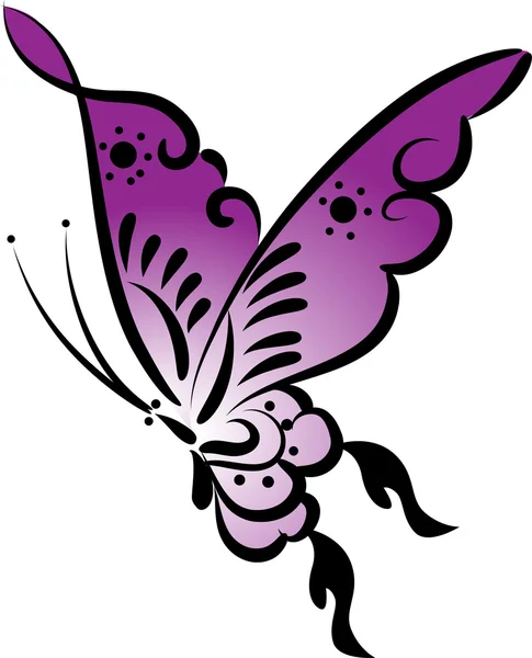 Illustration icône de dessin sur papillon — Photo