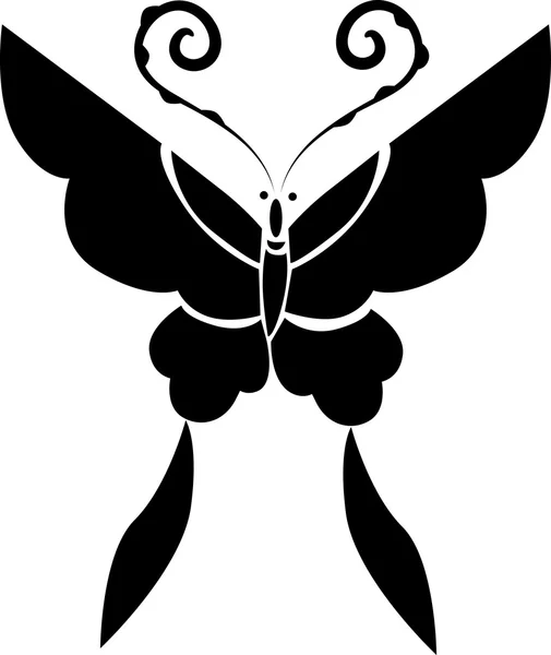 Ícone de desenho ilustração sobre borboleta — Fotografia de Stock