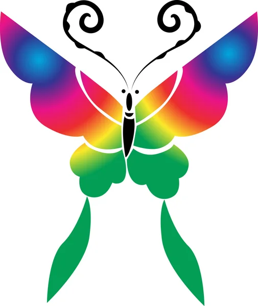 Ábra rajz ikon a pillangó — Stock Fotó