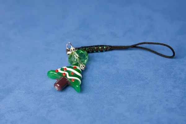 El yapımı takı ve renkli cam boncuk ile Anahtarlık