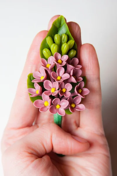 Flores de papel feitas à mão e sua produção — Fotografia de Stock