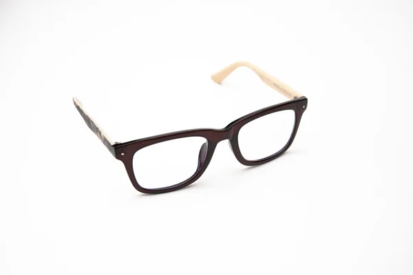 Occhiali nerd su sfondo bianco isolato , — Foto Stock