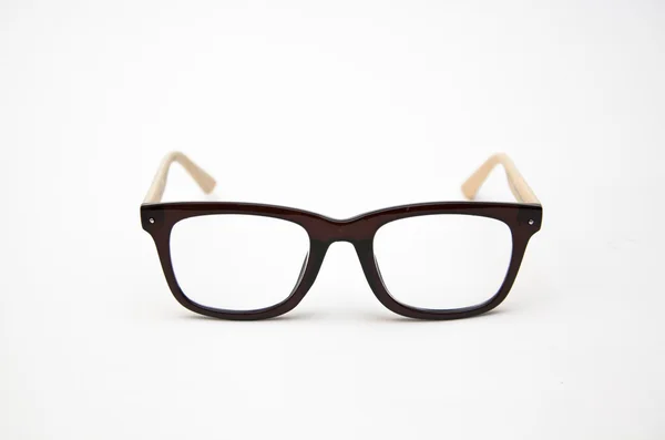 Occhiali nerd su sfondo bianco isolato , — Foto Stock
