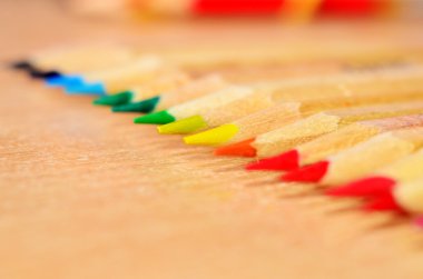 Çeşitli renkli pensils portre