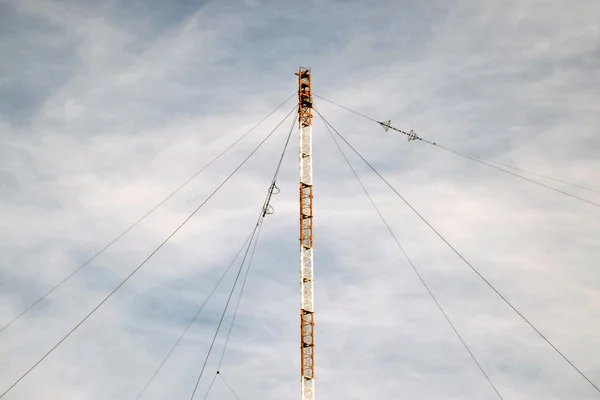 Radyo Dalgaları Görevindeydiler Aralıktaki Iletimi Için Hava Platformları Denizaltı Ile — Stok fotoğraf