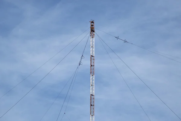 Koszowe Transmisji Fal Radiowych Paśmie Stacji Radiowej Środki Łączności Okrętów — Zdjęcie stockowe