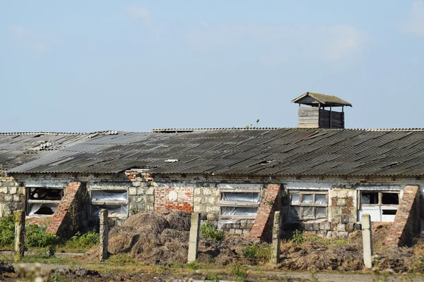 废弃的奶牛场 苏联集体农场遗址 — 图库照片