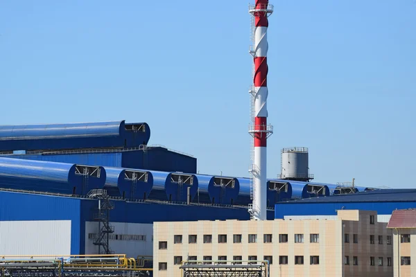 Grande Usine Traitement Ferraille Grande Usine Vieux Raffineur Métaux Toit — Photo