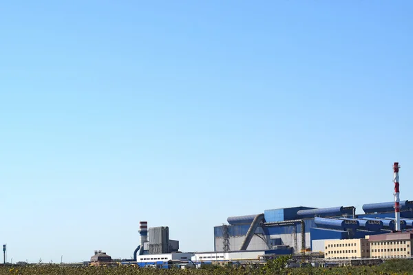 Gran Planta Para Procesamiento Chatarra Enorme Refinador Metal Antiguo Fábrica — Foto de Stock