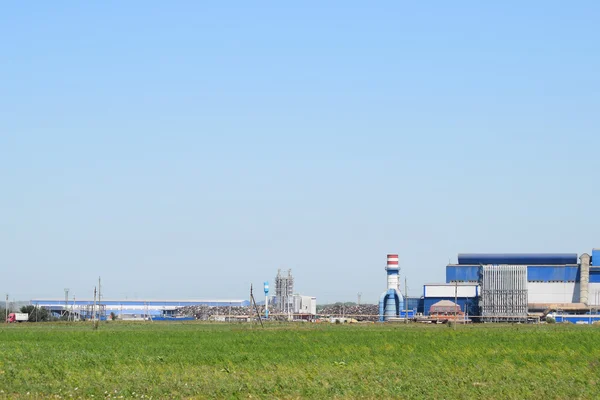 Grande Usine Traitement Ferraille Grande Usine Vieux Raffineur Métaux Toit — Photo