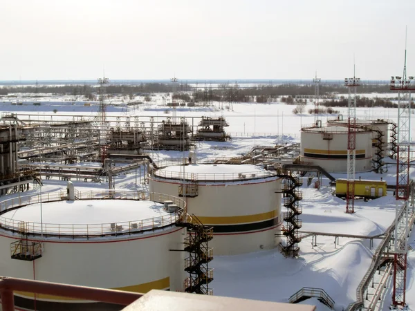 Equipment oil fields of Western Siberia — Stock Photo, Image