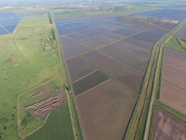 Sular altında pirinç paddies. Alanları pirinç büyüyen agronomik yöntemleri. 
