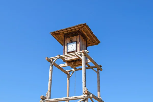 The wooden clock tower