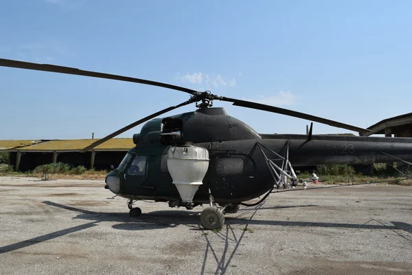 Старые Вертолетные Поля Вертолетное Распыление Удобрений — стоковое фото