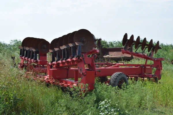 Grade Disco Máquinas Agrícolas Para Transformação Solo Terreno — Fotografia de Stock