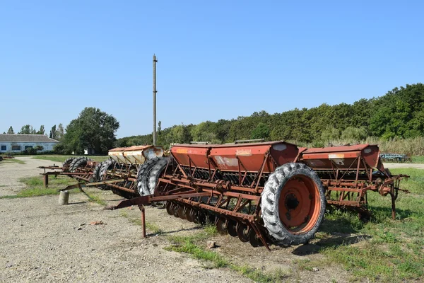 Vonóhorog Traktorok Kombájnok Pótkocsik Mezőgazdasági Gép Számára — Stock Fotó