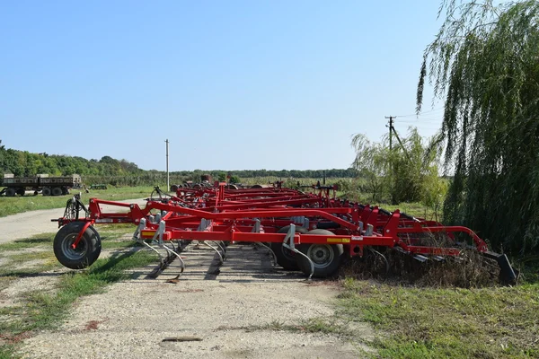 Trailer Hitch Voor Trekkers Combineert Trailers Voor Agrarische Machines — Stockfoto