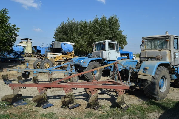 Прицеп Крепления Тракторов Комбайнов Прицепы Сельскохозяйственной Техники — стоковое фото