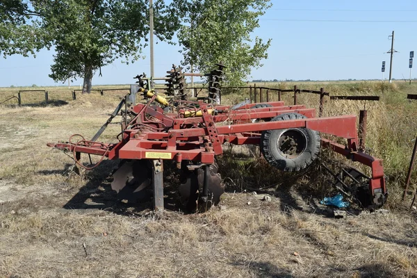 Trailer Hitch Tractors Combines Trailers Agricultural Machinery — Stock Photo, Image