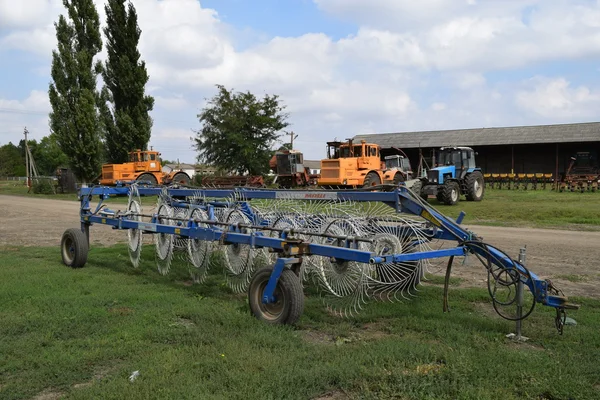 Trailer Hitch Tractors Combines Trailers Agricultural Machinery — Stock Photo, Image