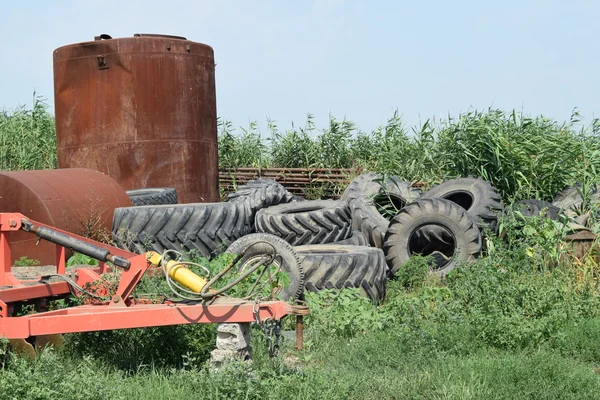 Прицеп Крепления Тракторов Комбайнов Прицепы Сельскохозяйственной Техники — стоковое фото