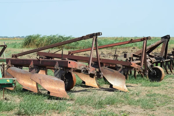 Trailer Hitch Voor Trekkers Combineert Trailers Voor Agrarische Machines — Stockfoto