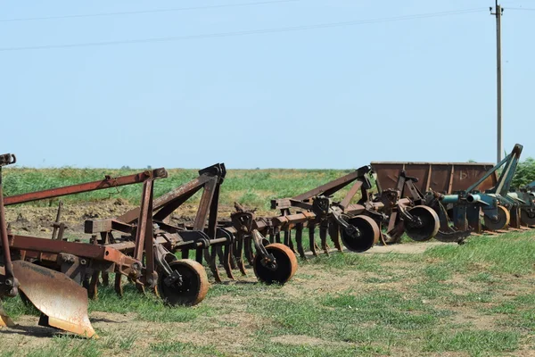 Tažné Zařízení Pro Traktory Kombajny Přívěsy Pro Zemědělské Stroje — Stock fotografie
