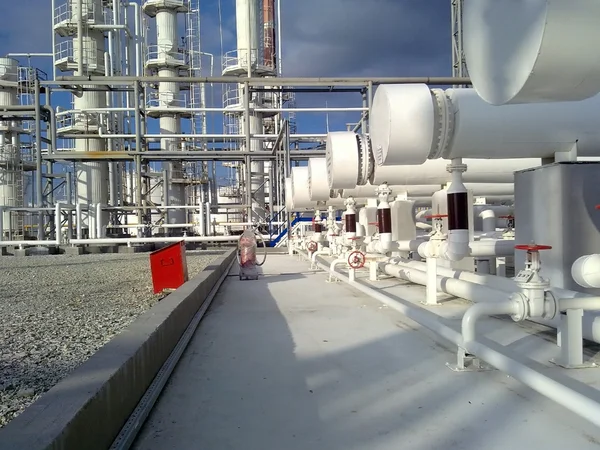 Refinería Petróleo Equipos Para Refinado Primario Petróleo — Foto de Stock