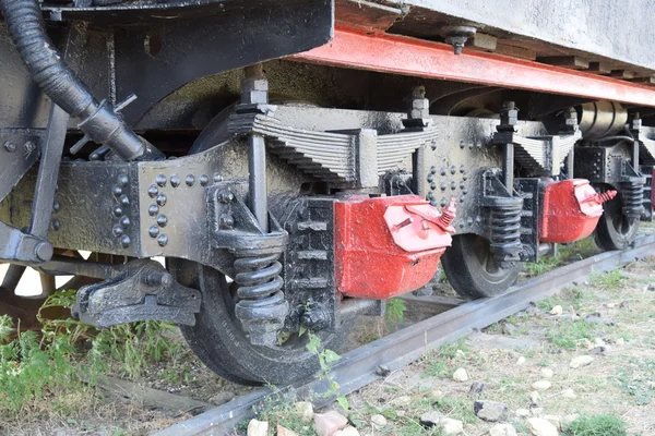Steam Locomotive Rolling Close — Stock Photo, Image