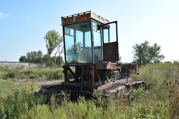 联合收割机 从田里收获农业机械 — 图库照片