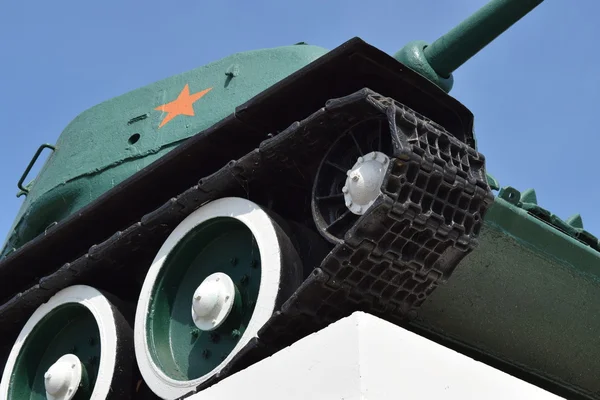 タンクの博物館のコピー 記念碑は装甲技術です 軍隊の丘博物館 — ストック写真