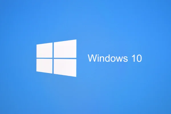 로고 화면 Windows 10 운영 체제에. — 스톡 사진